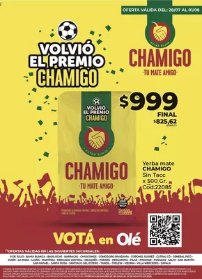 Catálogo Diarco en Paraná | Diarco Especial Premio Chamigo | 2025-07-28T00:00:00.000Z - 2025-08-01T00:00:00.000Z