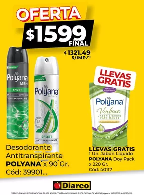 Catálogo Diarco en Paraná | Diarco Especial Combo Polyana | 2025-07-28T00:00:00.000Z - 2025-08-01T00:00:00.000Z