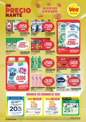 Catálogo Supermercados Vea en Moreno | Ofertas imPRECIOnante | 2025-07-29T00:00:00.000Z - 2025-08-04T00:00:00.000Z