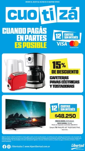 Catálogo Hiper Libertad en Godoy Cruz | Gangas exclusivas | 2025-07-28T00:00:00.000Z - 2025-08-03T00:00:00.000Z