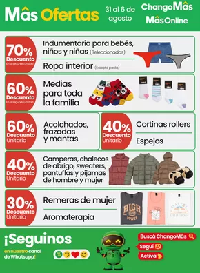 Catálogo Changomas en Martín Coronado | Más ofertas!! | 2025-07-31T00:00:00.000Z - 2025-08-06T00:00:00.000Z