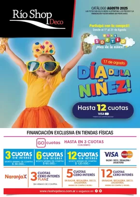 Catálogo Rio Shop Deco en Martínez | Catálogo Rio Shop Deco | 2025-08-01T00:00:00.000Z - 2025-08-31T00:00:00.000Z