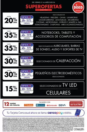 Catálogo Disco en Acassuso | NON FOOD  | 2025-07-31T00:00:00.000Z - 2025-08-06T00:00:00.000Z