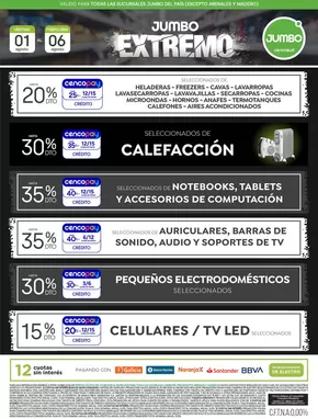 Catálogo Jumbo en Acassuso | Oferta | Electro  | 2025-08-01T00:00:00.000Z - 2025-08-06T00:00:00.000Z