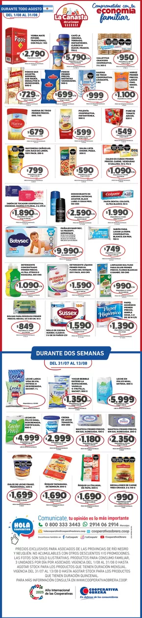 Catálogo Cooperativa Obrera en Coronel Suárez | canasta RN-01082025 | 2025-08-01T00:00:00.000Z - 2025-08-31T00:00:00.000Z