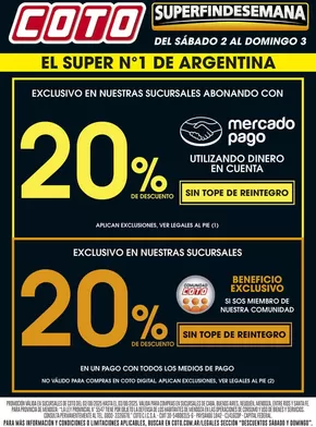Catálogo Coto en La Paternal | Coto Afiche Web Descuento Motivo | 2025-08-02T00:00:00.000Z - 2025-08-03T00:00:00.000Z