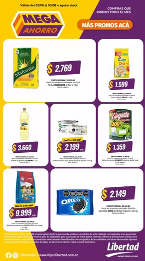 Catálogo Hiper Libertad en San Miguel de Tucumán | Catálogo Hiper Libertad | 2025-08-02T00:00:00.000Z - 2025-08-03T00:00:00.000Z