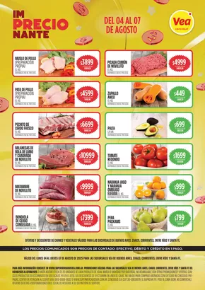 Catálogo Supermercados Vea en Chajarí | Catálogo Supermercados Vea | 2025-08-04T00:00:00.000Z - 2025-08-07T00:00:00.000Z