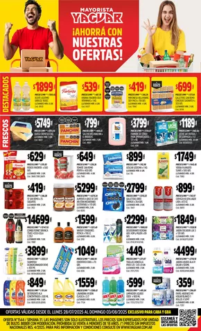 Catálogo Supermercados Yaguar en Mar del Plata | Ofertas principales y descuentos | 2025-08-04T00:00:00.000Z - 2025-08-09T00:00:00.000Z