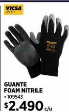 Guantes foam nitrile