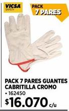Pack 7 pares guantes