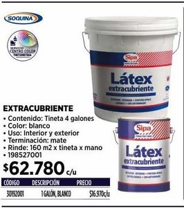 LÁTEX EXTRACUBRIENTE BLANCO 4 GALONES