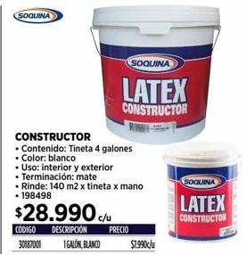 LÁTEX CONSTRUCTOR BLANCO 4 GL