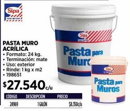 PASTA MURO ACRILICA EXTERIOR 24 KL