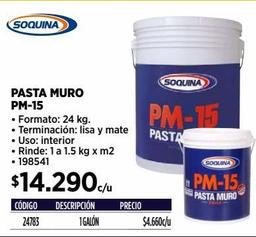 PASTA MURO PM-15 24 KG