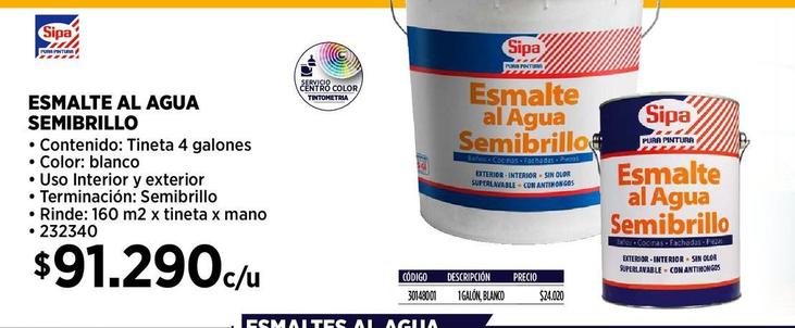 Esmalte al agua semibrillo