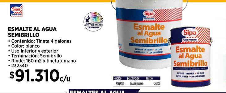 Esmalte al agua semibrillo