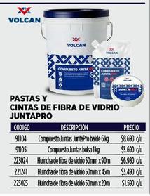 Pastas y cintas de fibra de vidrio