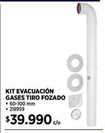 KIT EVACUACIÓN GASES 60-100 MM TIRO FOZADO
