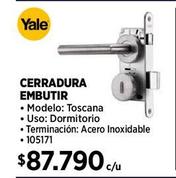 CERRADURA DE MANILLA INOXIDABLE PARA DORMITORIO