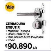 CERRADURA DE MANILLA INOXIDABLE PARA DORMITORIO
