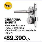CERRADURA DE MANILLA INOXIDABLE PARA DORMITORIO