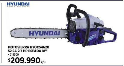 MOTOSIERRA A GASOLINA 18" 2,7 HP 52 CC