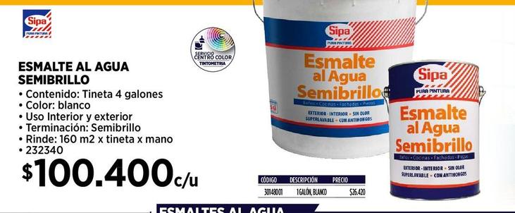 Esmalte al agua semibrillo