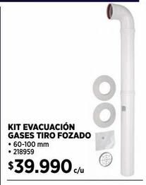 KIT EVACUACIÓN GASES 60-100 MM TIRO FOZADO