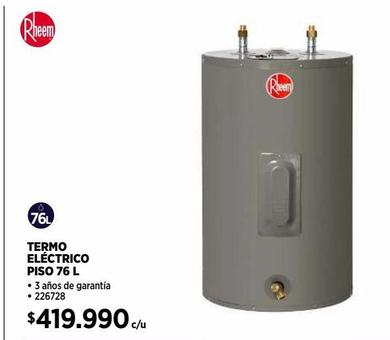 TERMO ELÉCTRICO PISO 76L