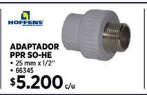 ADAPTADOR PPR SO-HE 25MM X 1/2"