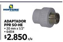 ADAPTADOR PPR SO-HE 20MM X 1/2"