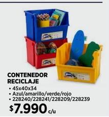 CONTENEDOR RECICLAJE AZUL