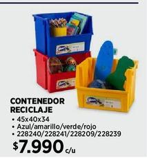 CONTENEDOR RECICLAJE AZUL