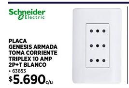 Placa genesis armada Schneider