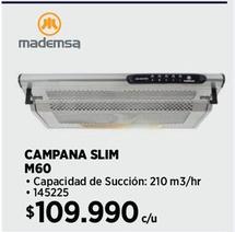 Campana slim Mademsa