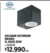 Aplique exterior negro