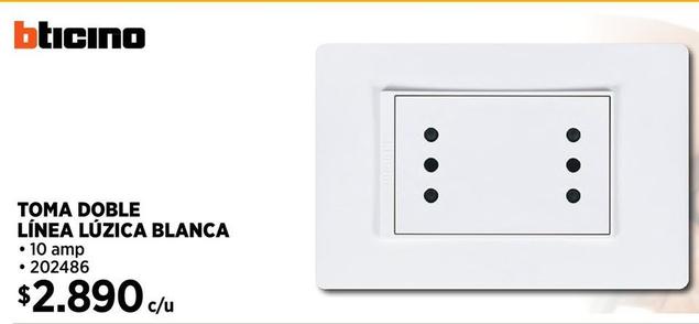 Toma doble Bticino