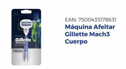 Máquina de afeitar recargable Gillette Mach3 Cuerpo 1 unidad