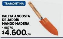 Palita angosta de jardín mango madera