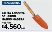 Palita angosta de jardín mango madera
