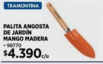 Palita angosta de jardín mango madera