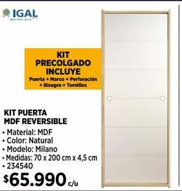 KIT PUERTA MDF REVERSIBLE