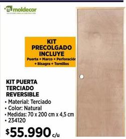 KIT PUERTA TERCIADO REVERSIBLE