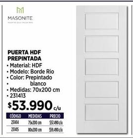 PUERTA HDF PREPINTADA