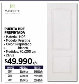 PUERTA HDF PREPINTADA