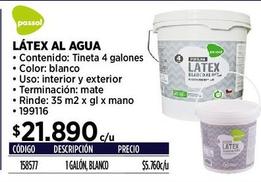 Látex al agua Passol 