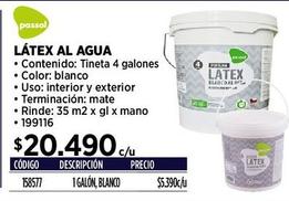 Látex al agua Passol 
