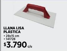 Llana lisa plástica 