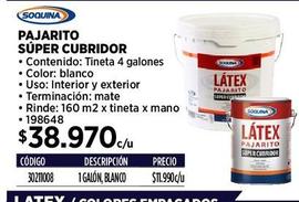 Pajarito súper cubridor 4gl